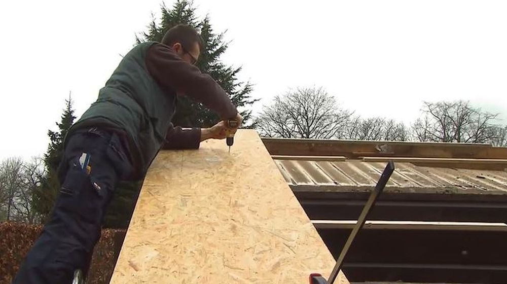 onderdak tuinhuis renovatie