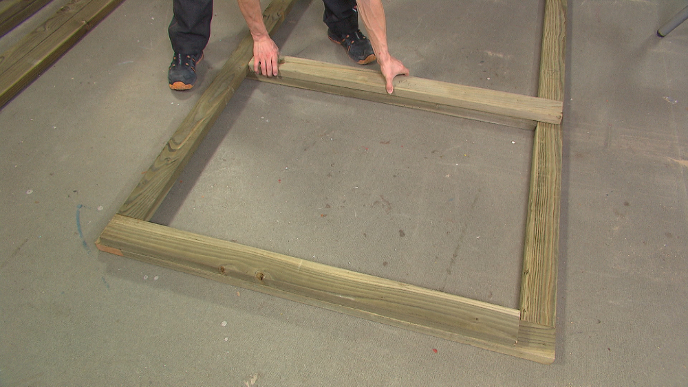 dubbel kader tuinpoort maken