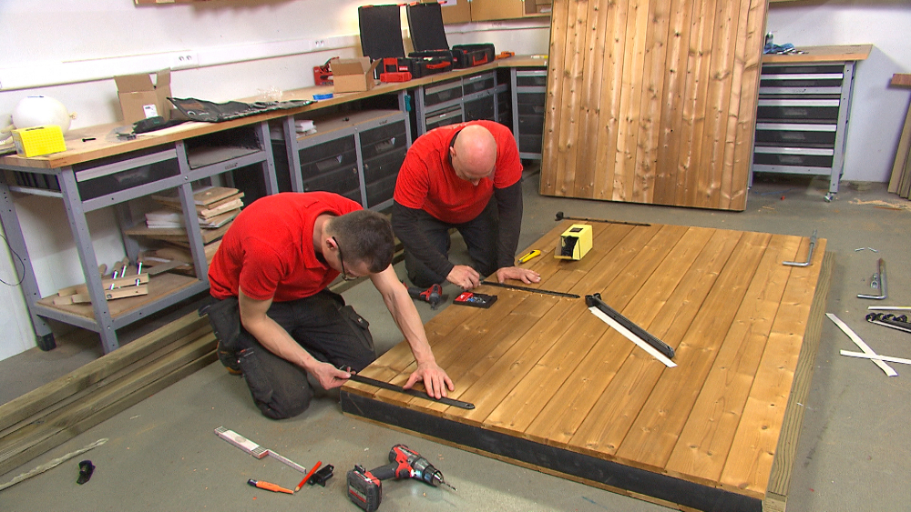 scharnieren tuinpoort maken