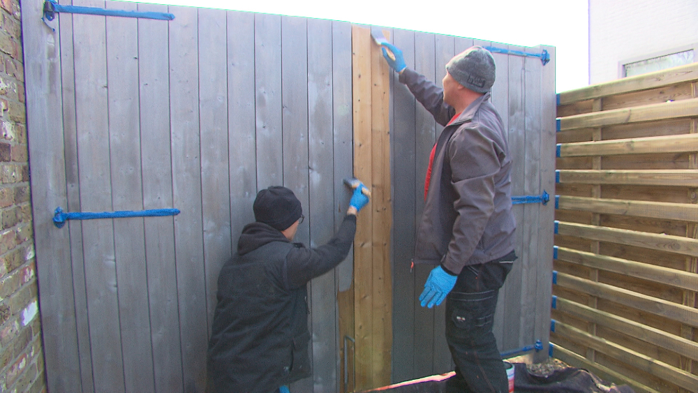vergrijzen tuinpoort maken