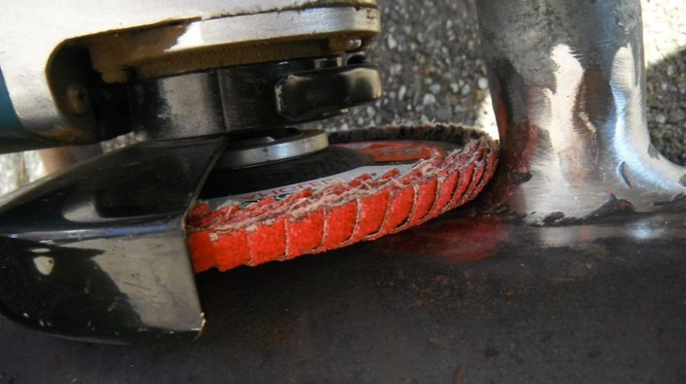 haakse slijper AFWERKING EN NAZORG