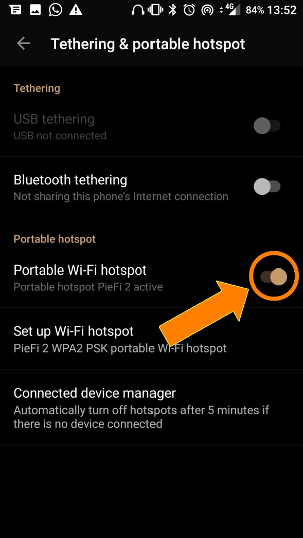 Hotspot Android 3