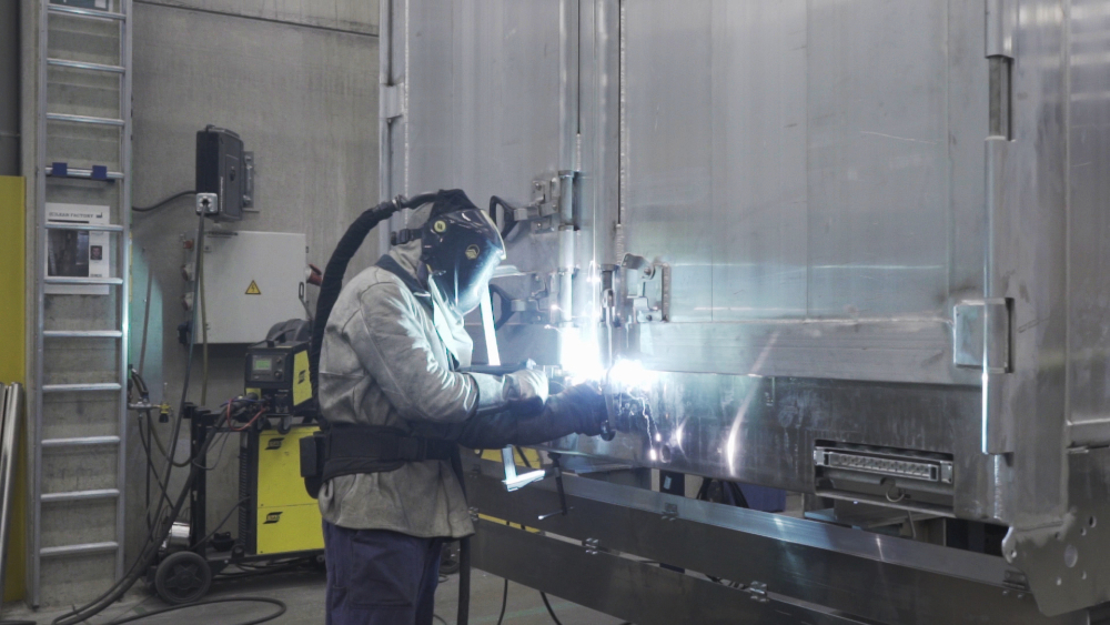 Une remorque Stas a un poids à vide minimal grâce à l'utilisation de l'aluminium