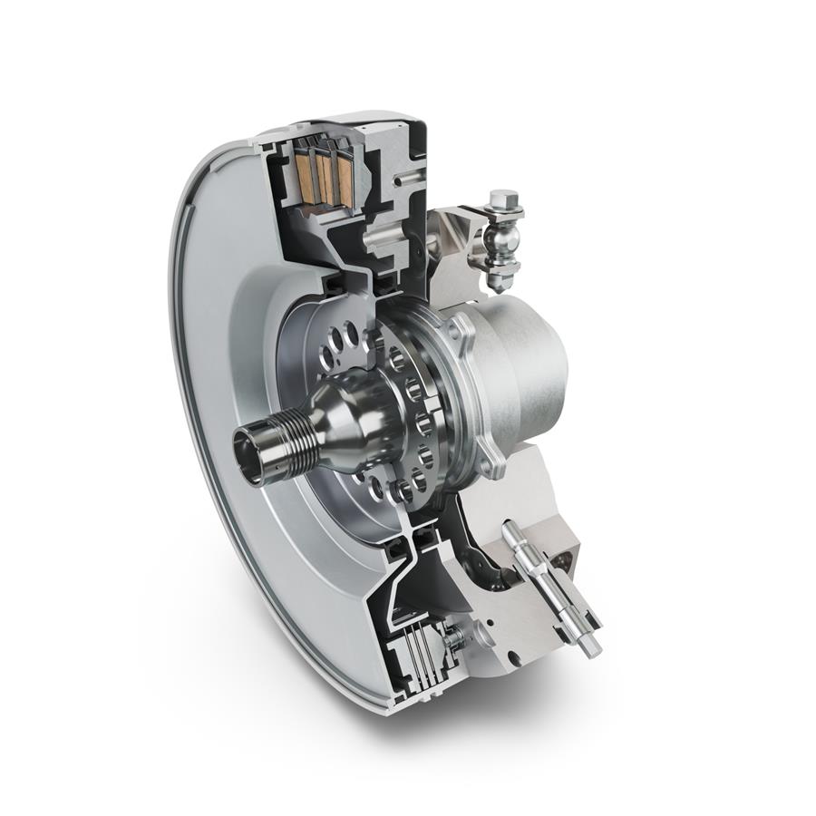 De natte lamellenrem is ontworpen om zonder remstofemissies, stil en onderhoudsvrij te functioneren en kan op termijn een alternatief bieden voor conventionele remsystemen. (Foto Schaeffler)