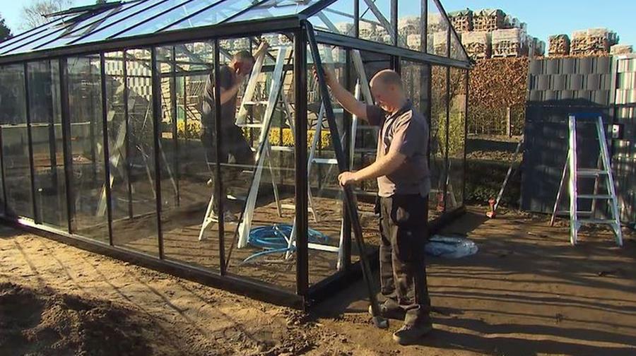 glas plaatsen glazen serre