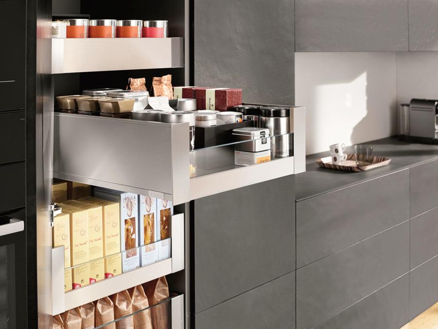 lades inrichting keuken opbergruimte