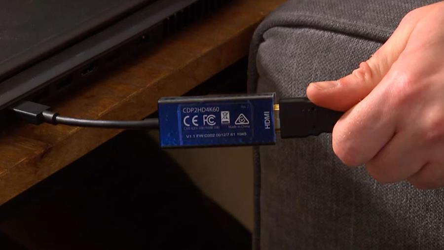 tv pc verbinden usb hdmi converter