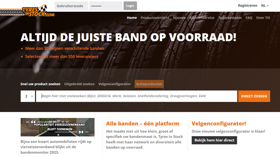 Tyres in Stock banden leverancier
