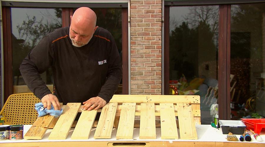 palletlounge schoonmaken