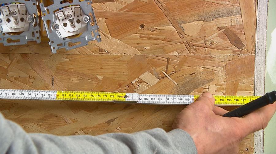 wand opmeten cementplaat