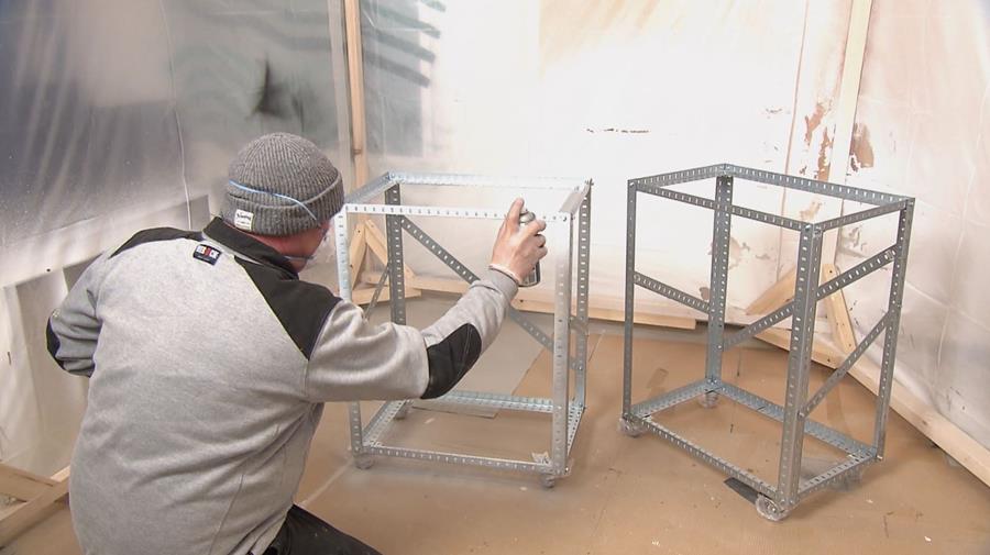 trolleys verf spuiten