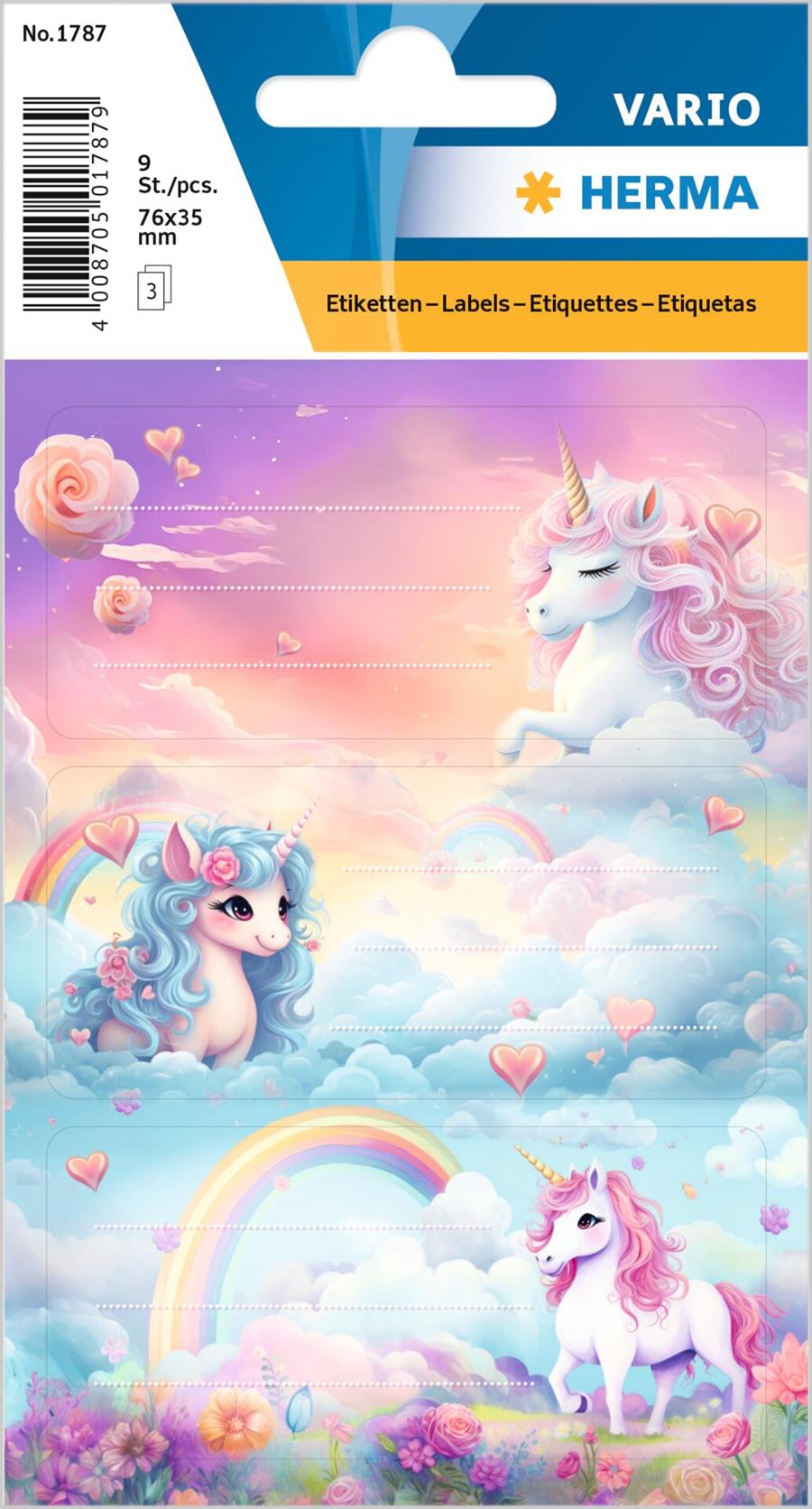 Herma etiketten happy unicorns