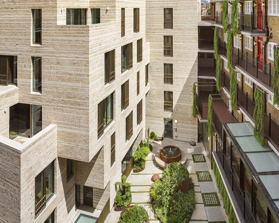 Westminster fire station_courtyard from above_Openstudio Architects_ Photo Richard Davies-1