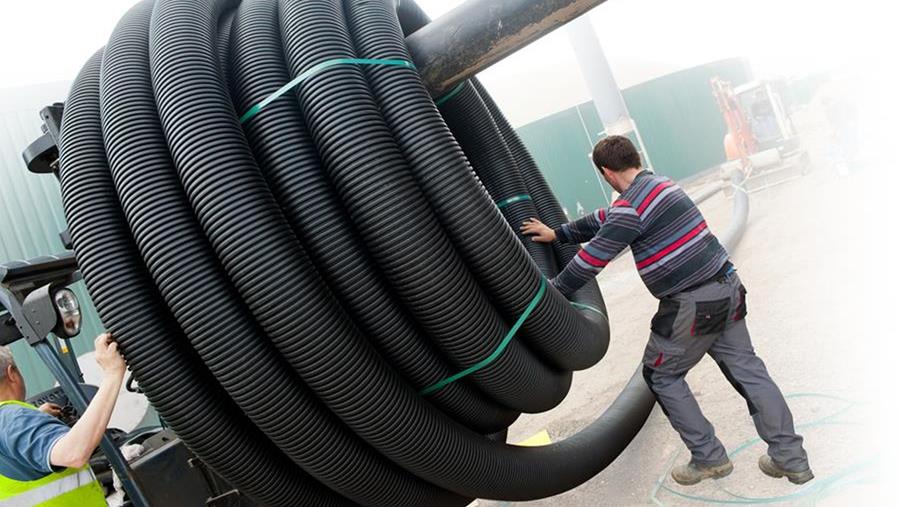het leidingenwerk warmtenet