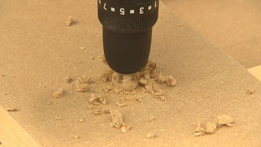 boren voor lint houten schragen