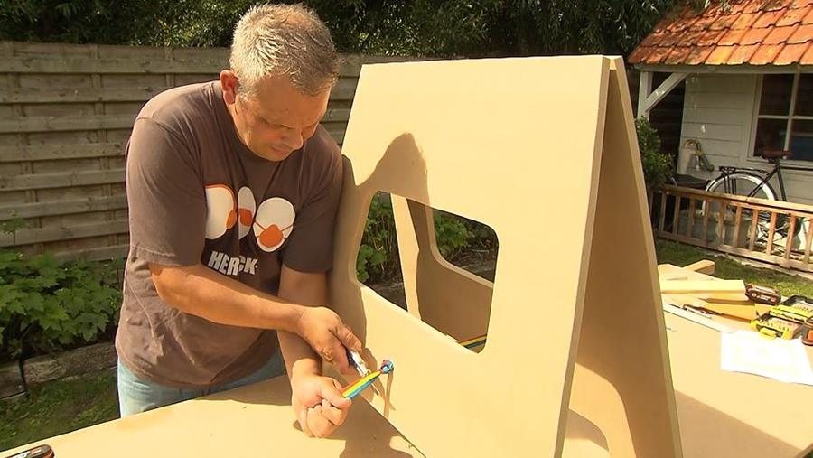 lint erdoor houten schragen
